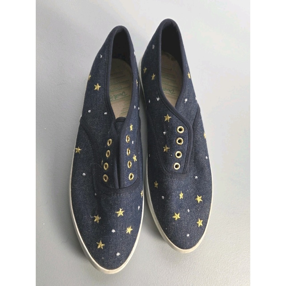 Daniel Green Vintage Walking Shoes Sneakers Size 9.5N Blue Gold Stars